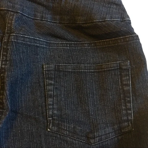 Soft Surroundings elastic denim jean shorts small - Picture 5 of 8